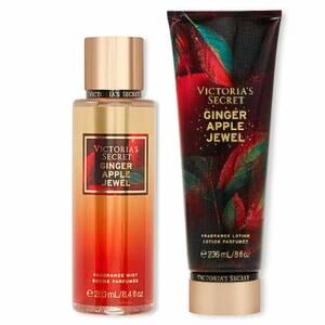 Victoria's Secret Gilded Gala Ginger Apple Jewel Fragrance Lotion and Mist Set